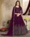 Picture of Pretty Wine Anarkali Salwar Kameez