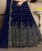 Picture of Graceful Navy Blue Anarkali Salwar Kameez