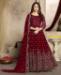 Picture of Delightful Maroon Anarkali Salwar Kameez