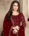 Picture of Delightful Maroon Anarkali Salwar Kameez