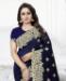 Picture of Enticing Navy Blue Casual Saree