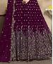 Picture of Pretty Wine Anarkali Salwar Kameez