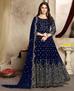 Picture of Graceful Navy Blue Anarkali Salwar Kameez