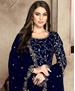 Picture of Graceful Navy Blue Anarkali Salwar Kameez