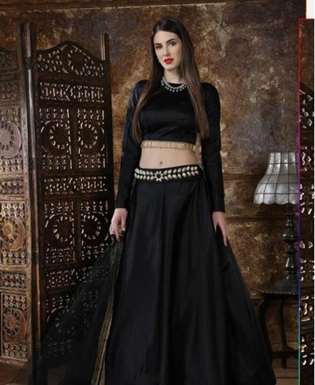 Picture of Sublime Black Lehenga Choli