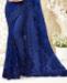 Picture of Shapely Royal Blue Net Saree