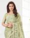 Picture of Marvelous Mint Green Net Saree