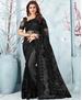 Picture of Stunning Black Net Saree