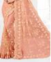 Picture of Statuesque Peach Net Saree