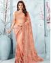 Picture of Classy Peach Net Saree