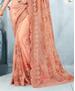 Picture of Classy Peach Net Saree