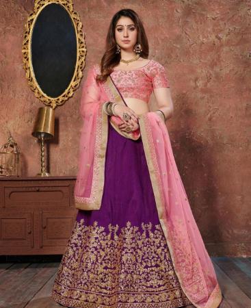 Picture of Lovely Purple Lehenga Choli