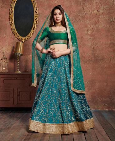 Picture of Classy Turquoise Lehenga Choli