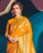 Picture of Excellent Musturd Yellow Silk Saree