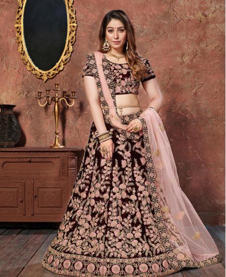 Picture of Radiant Maroon Lehenga Choli