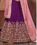 Picture of Lovely Purple Lehenga Choli