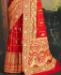 Picture of Amazing Red Silk Saree