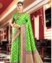 Picture of Taking Parrot Green Silk Saree