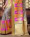 Picture of Good Looking Grey Silk Saree