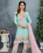 Picture of Amazing Mint Straight Cut Salwar Kameez