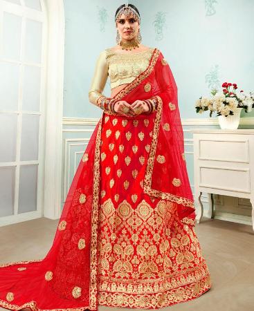 Picture of Pretty Red Lehenga Choli