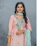 Picture of Statuesque Light Pink Straight Cut Salwar Kameez