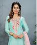 Picture of Amazing Mint Straight Cut Salwar Kameez