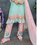 Picture of Amazing Mint Straight Cut Salwar Kameez