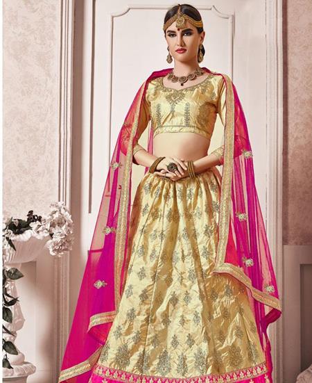 Picture of Nice Beige Lehenga Choli