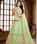 Picture of Good Looking Green Anarkali Salwar Kameez