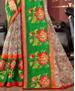 Picture of Enticing Multi & Green Casual Saree