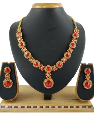 Picture of Sightly Red Necklace Set