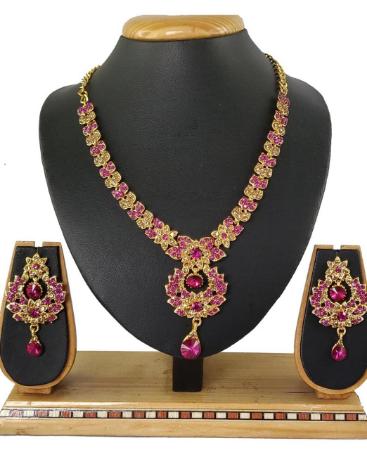 Picture of Amazing Rani Pink Necklace Set