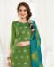 Picture of Sightly Green Straight Cut Salwar Kameez