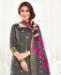 Picture of Well Formed Grey Straight Cut Salwar Kameez