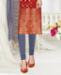 Picture of Grand Red Straight Cut Salwar Kameez