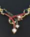 Picture of Pleasing Red+green Necklace Set