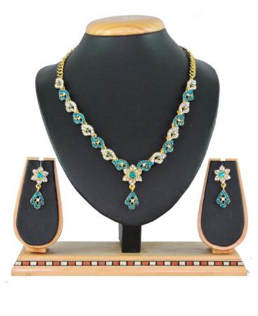 Picture of Beauteous Sky Blue Necklace Set