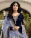 Picture of Good Looking Navy Blue Straight Cut Salwar Kameez