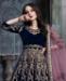 Picture of Appealing Navy Blue Anarkali Salwar Kameez