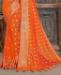 Picture of Alluring Bright Orange Silk Saree