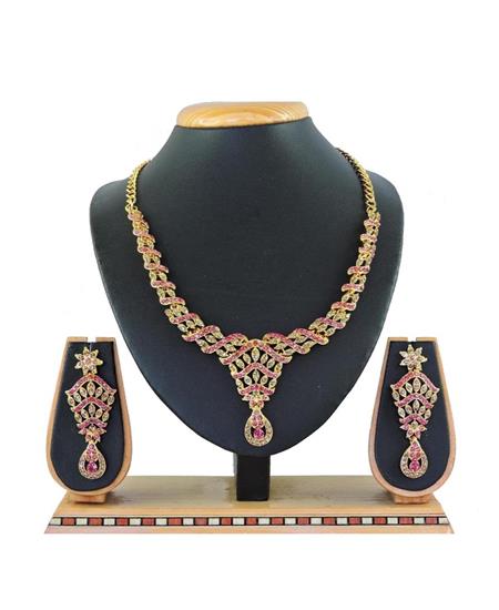 Picture of Classy Pink Necklace Set