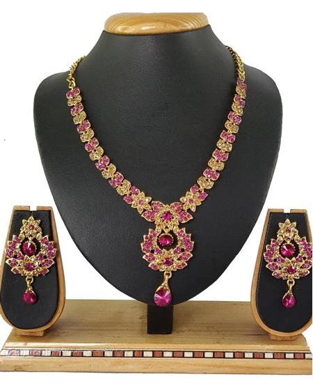 Picture of Amazing Rani Pink Necklace Set