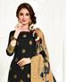 Picture of Sightly Black Straight Cut Salwar Kameez