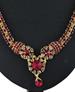 Picture of Shapely Maroon Necklace Set