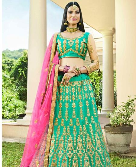 Picture of Sublime Light Green Lehenga Choli