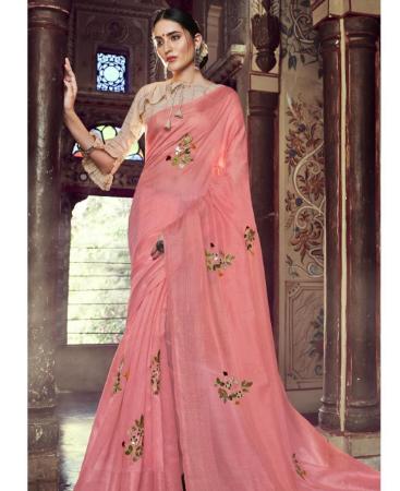 Picture of Amazing Pink Casual Saree