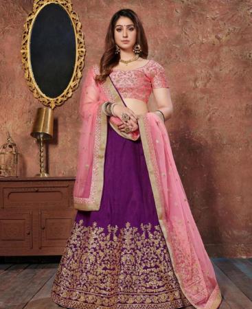 Picture of Enticing Pink Lehenga Choli