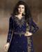 Picture of Superb Nevy Blue Straight Cut Salwar Kameez