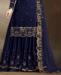 Picture of Superb Nevy Blue Straight Cut Salwar Kameez